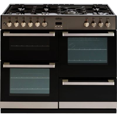 Belling DB4100DF Dual Fuel Range Cooker in Stainless Steel